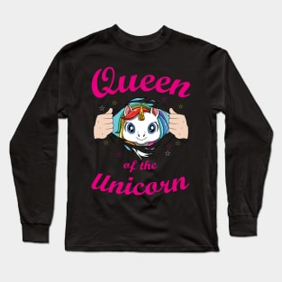 Cute Unicorn Horn Pretty Rainbow Colors Funny Quote Long Sleeve T-Shirt